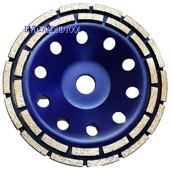 Double Row Diamond Cup Wheel For Concrete Grinding